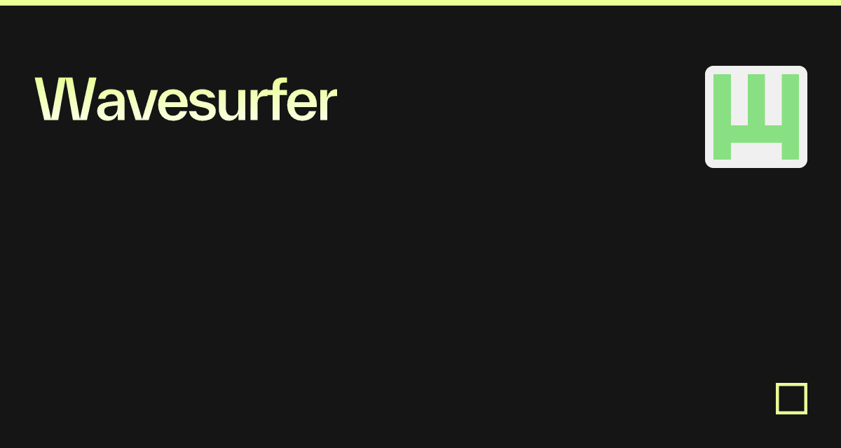 Wavesurfer - Codesandbox