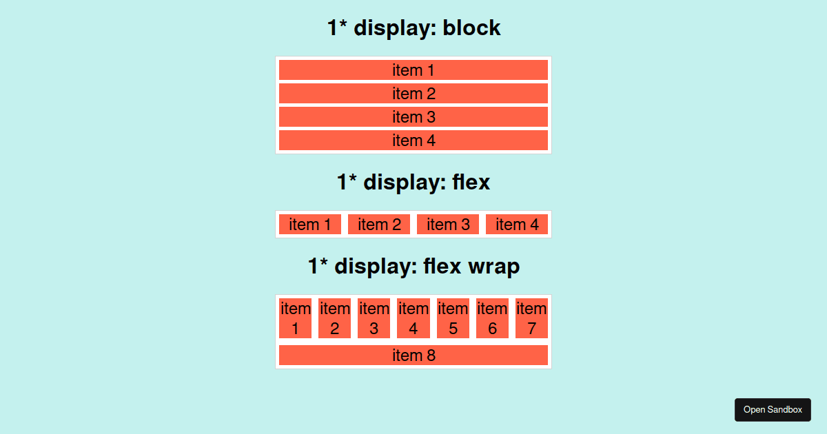 FLEXBOX - Codesandbox