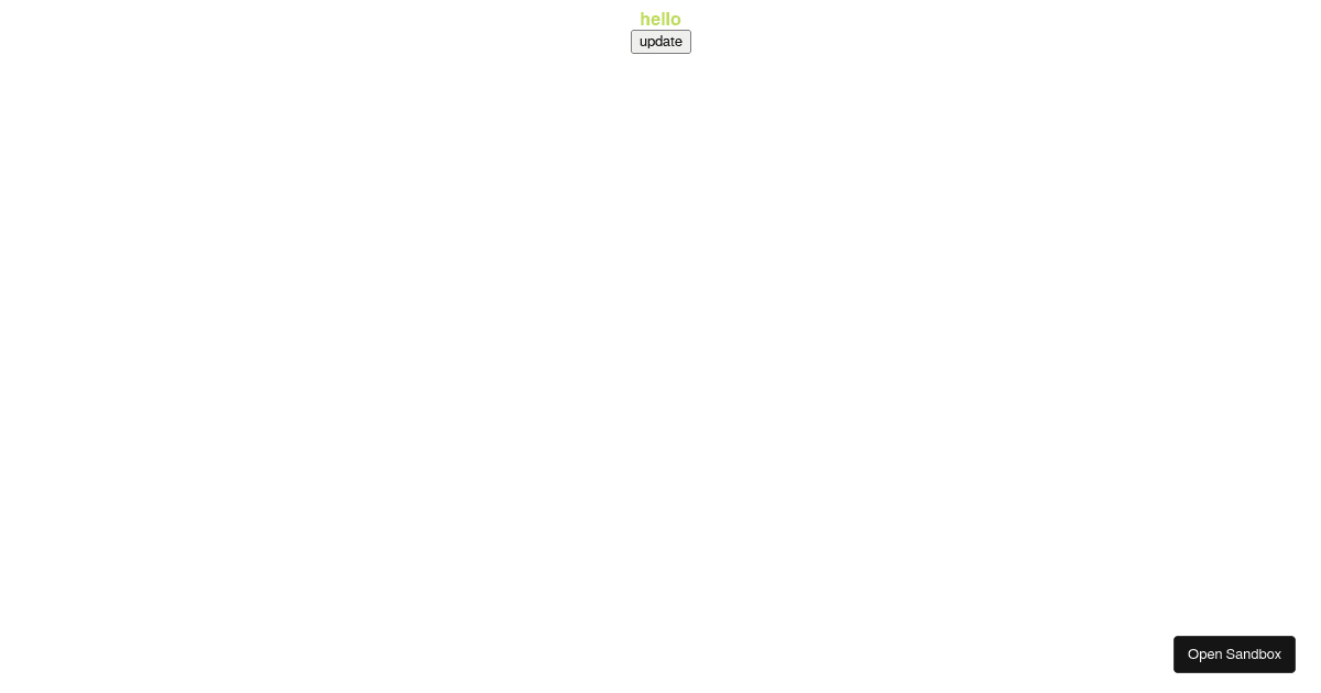 JSX in state weirdness - Codesandbox