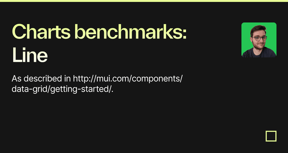 Charts benchmarks: Line - Codesandbox