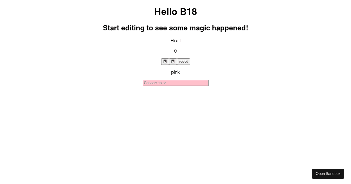 react - Codesandbox