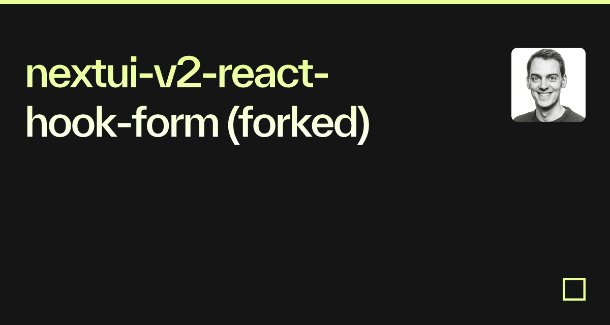 Nextui-v2-react-hook-form (forked) - Codesandbox