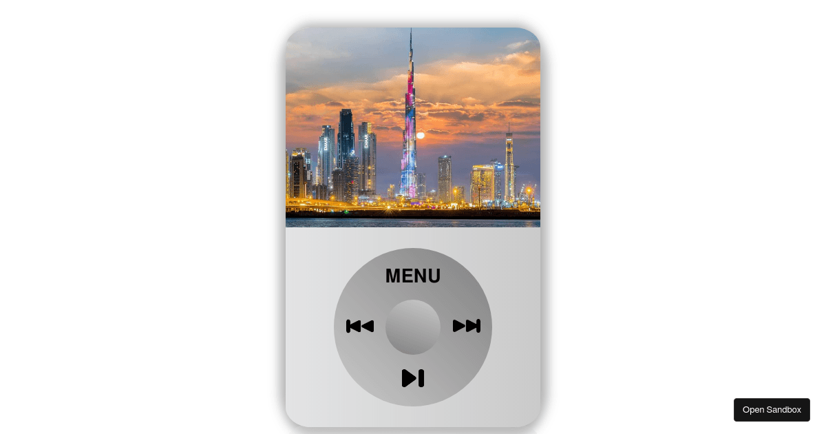 I Pod - starter code (forked) - Codesandbox