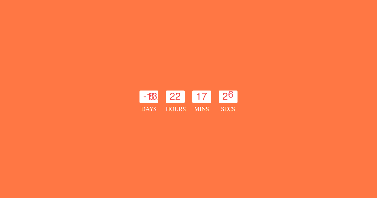 Countdown - Codesandbox