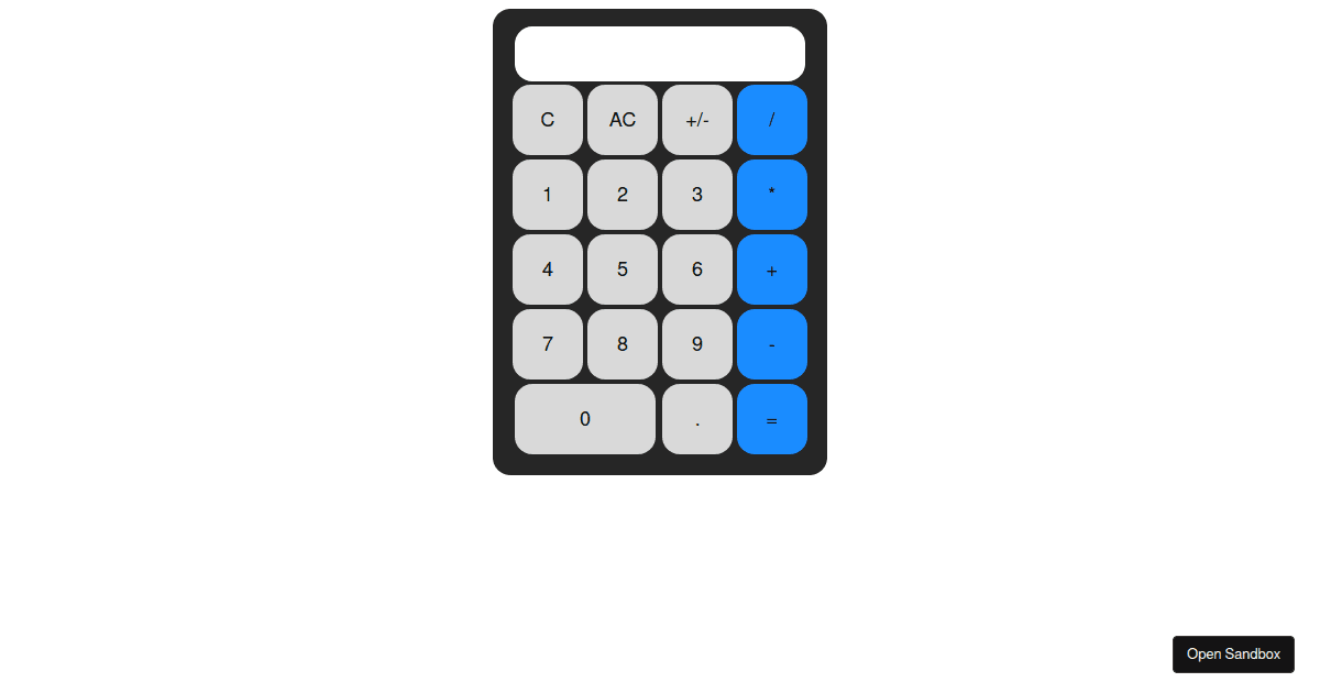 simplecalculator Codesandbox