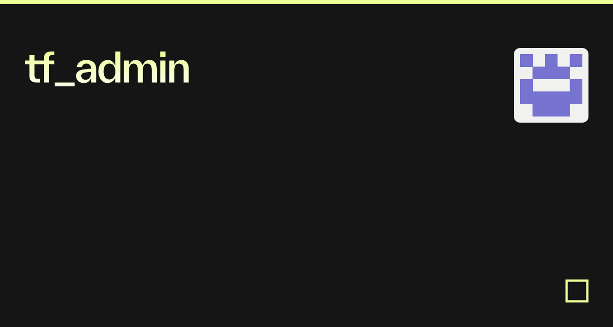 tf_admin - Codesandbox