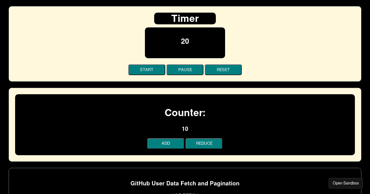 react - Codesandbox
