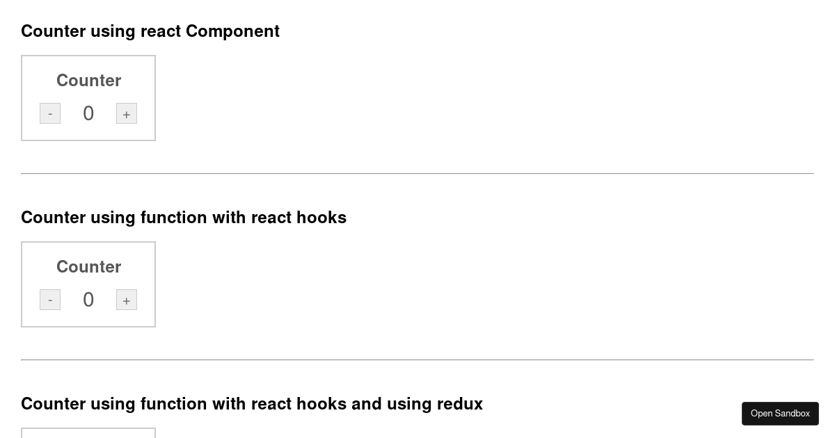 react - Codesandbox
