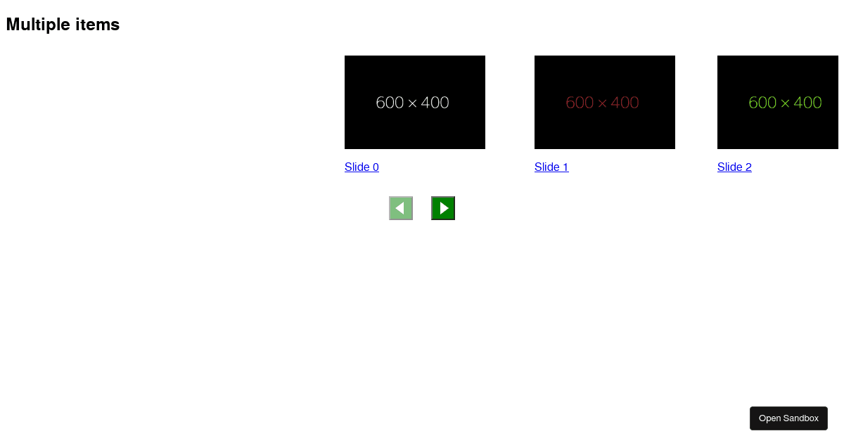 Reactslick custom arrows accessibility (forked) Codesandbox