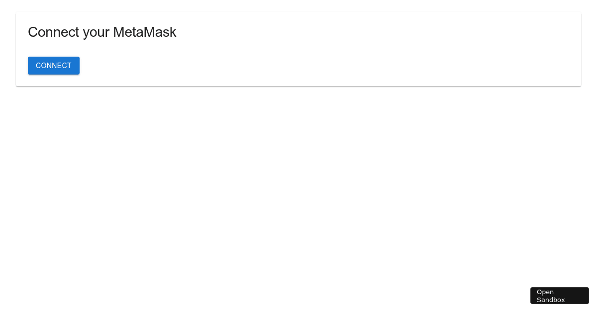 reactwagmimetamask Codesandbox