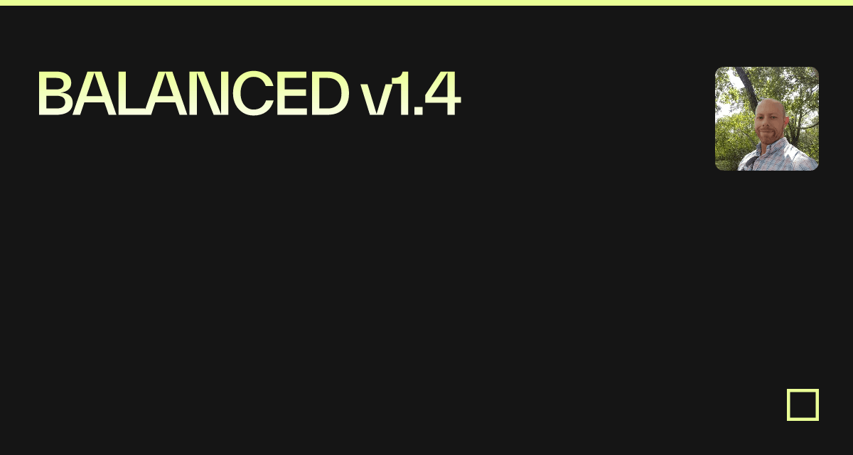 BALANCED v1.4 - Codesandbox