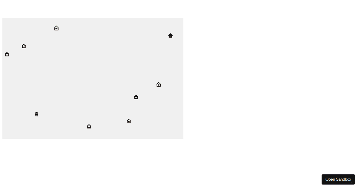 Random material design icons - Codesandbox