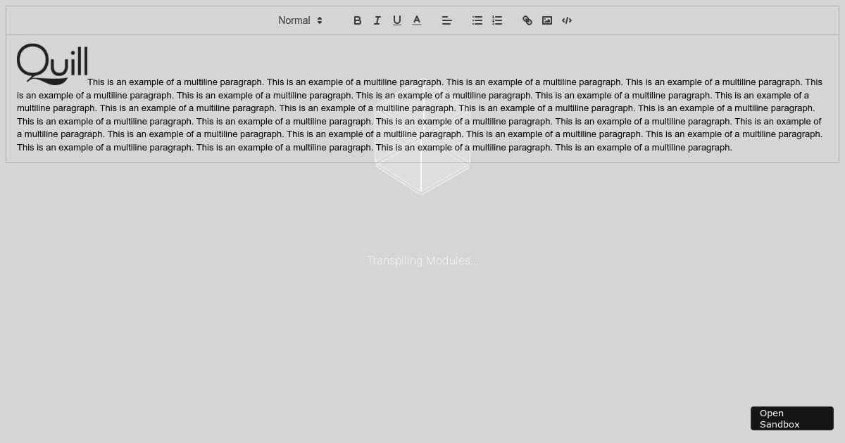 quill-sandbox (forked) - Codesandbox