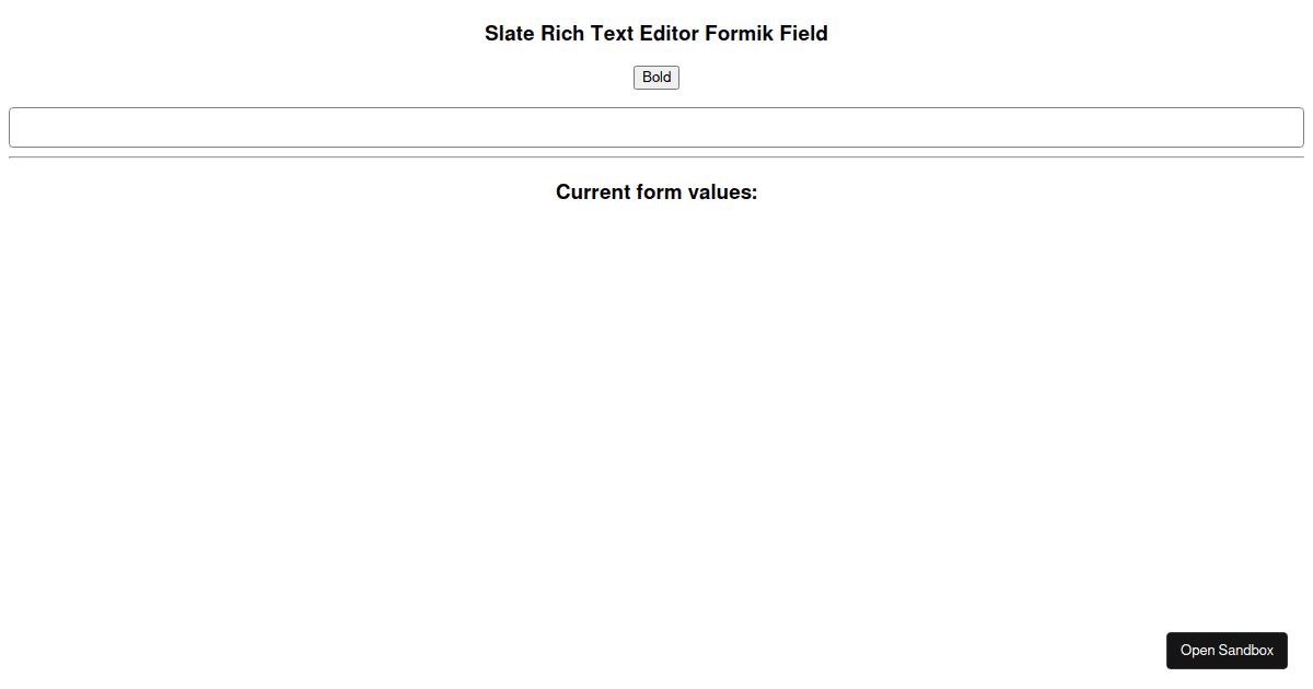 slate-formik-field - Codesandbox