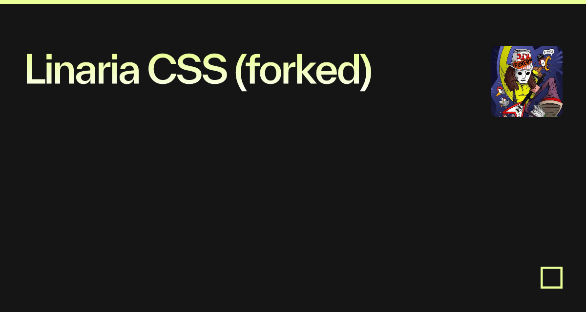 Linaria CSS (forked) - Codesandbox