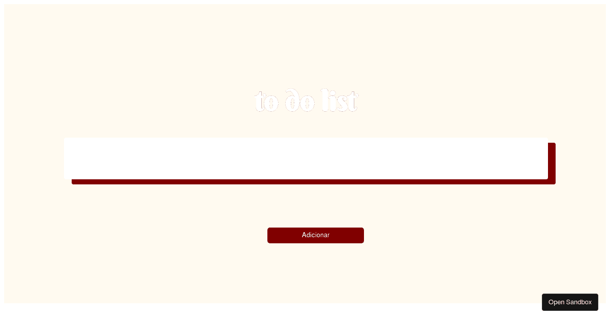 to-do-list - Codesandbox