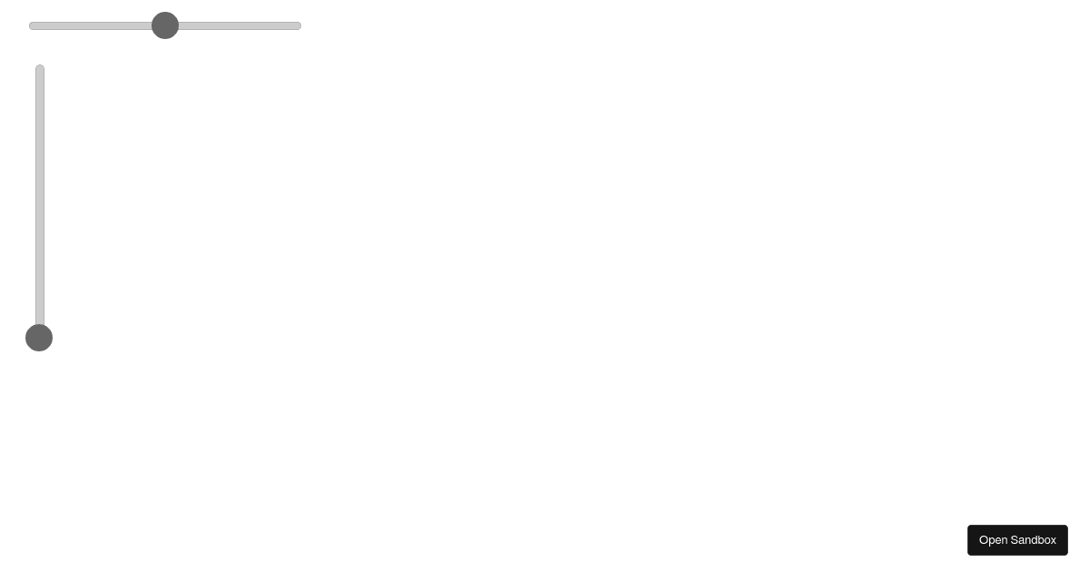 @accessible/slider example - Codesandbox