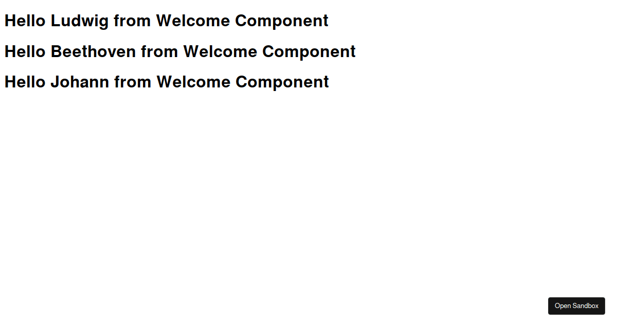 Components And Props userInfo Docs - Codesandbox