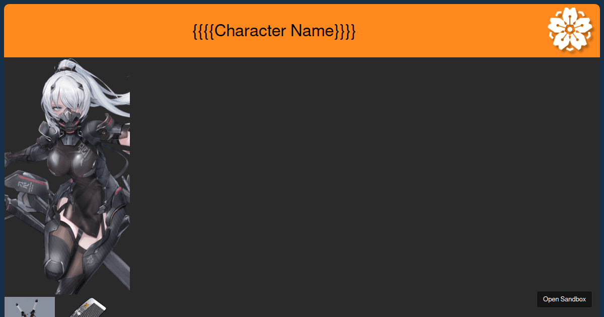Infobox custom making - Codesandbox