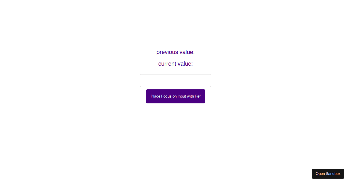 useRef - Codesandbox