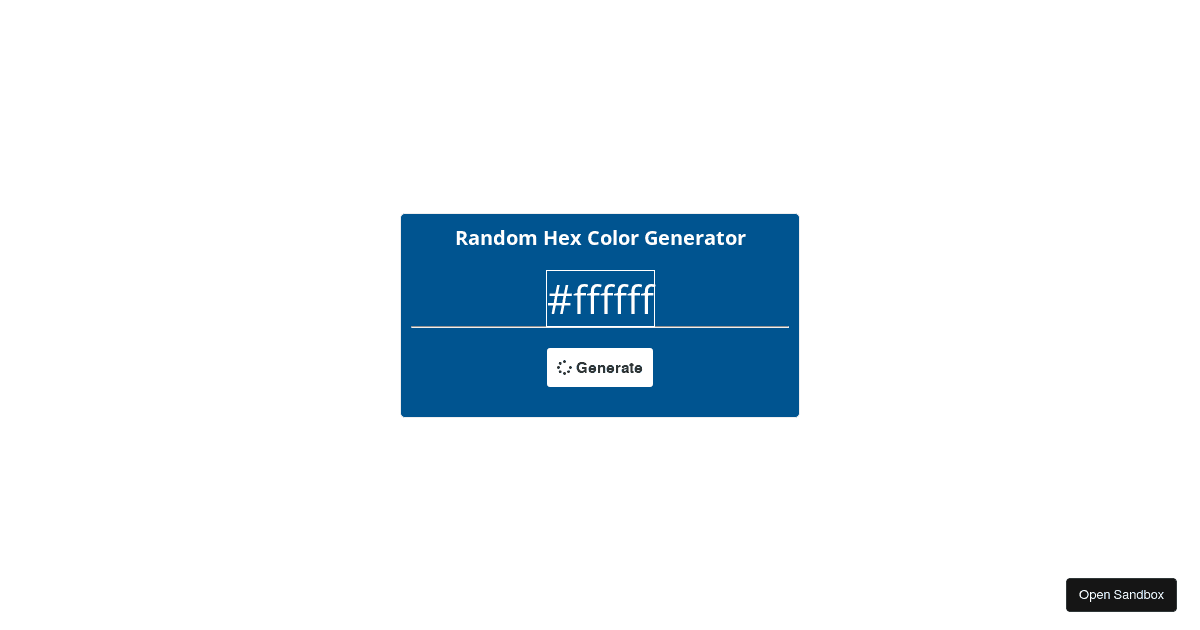 Hex color online generator