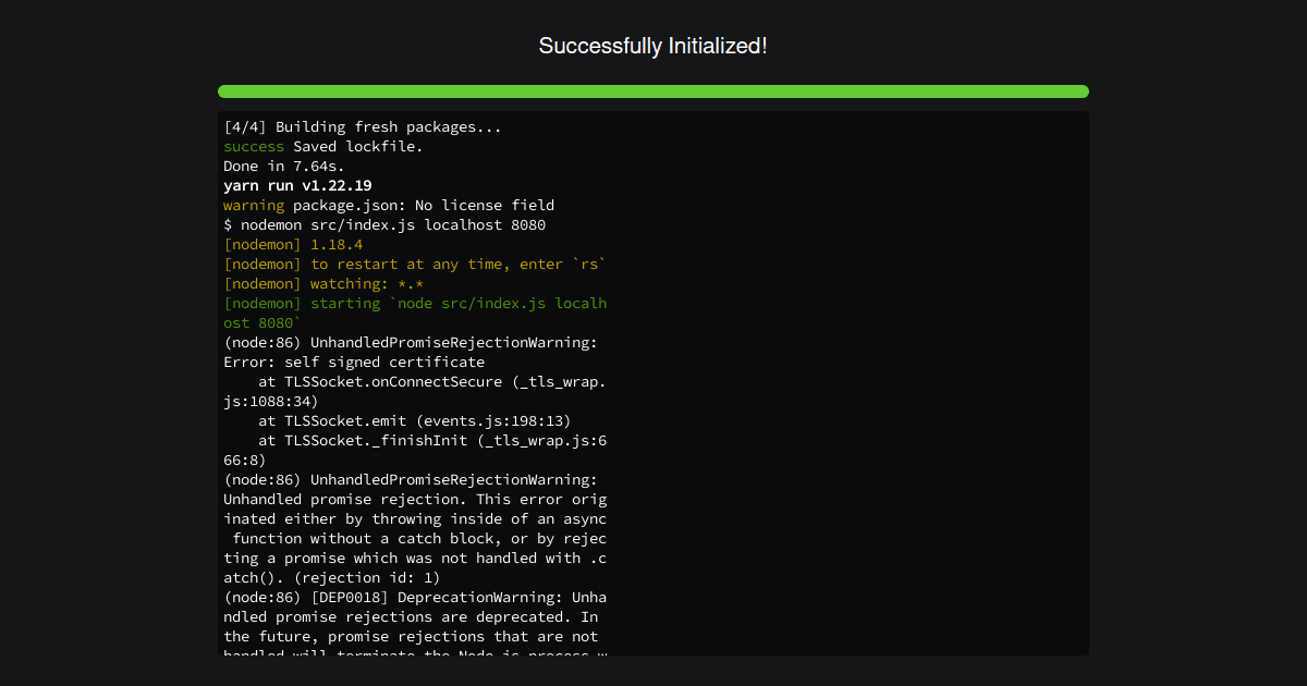 node js - Codesandbox