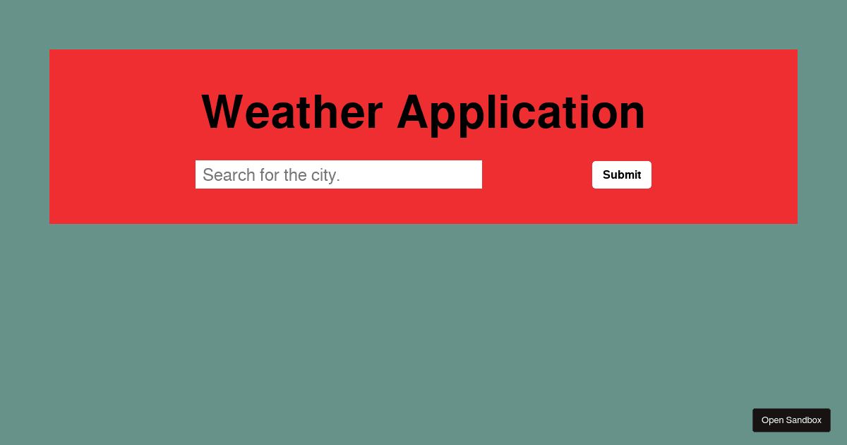 weather-forecast-website - Codesandbox