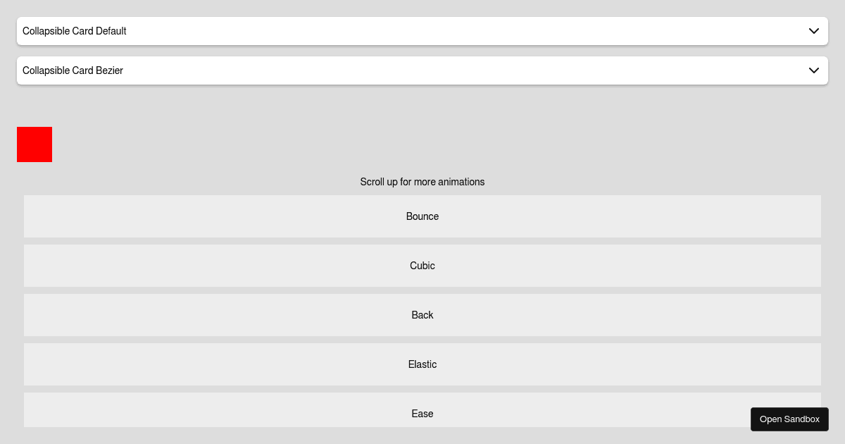 Collapsible Card (forked) - Codesandbox