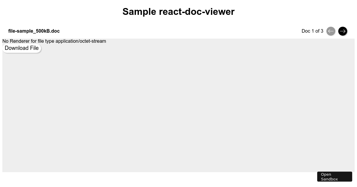 react-doc-viewer - Codesandbox