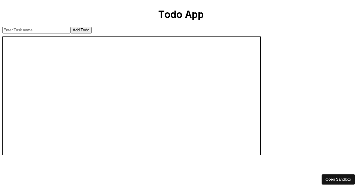 react - Codesandbox