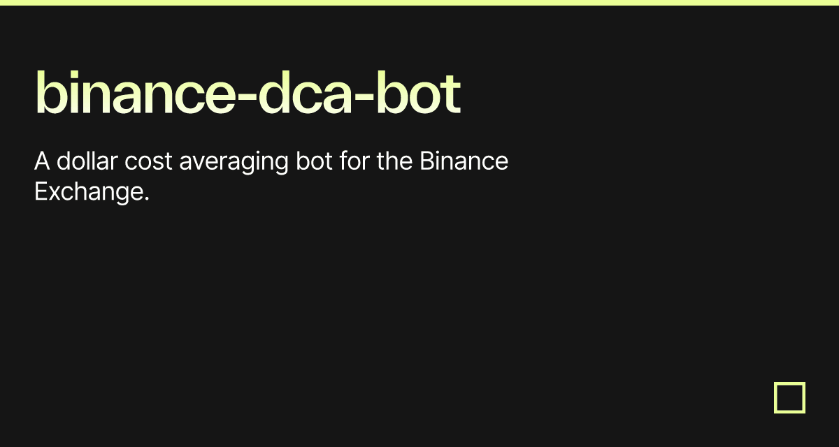 binance dca bot