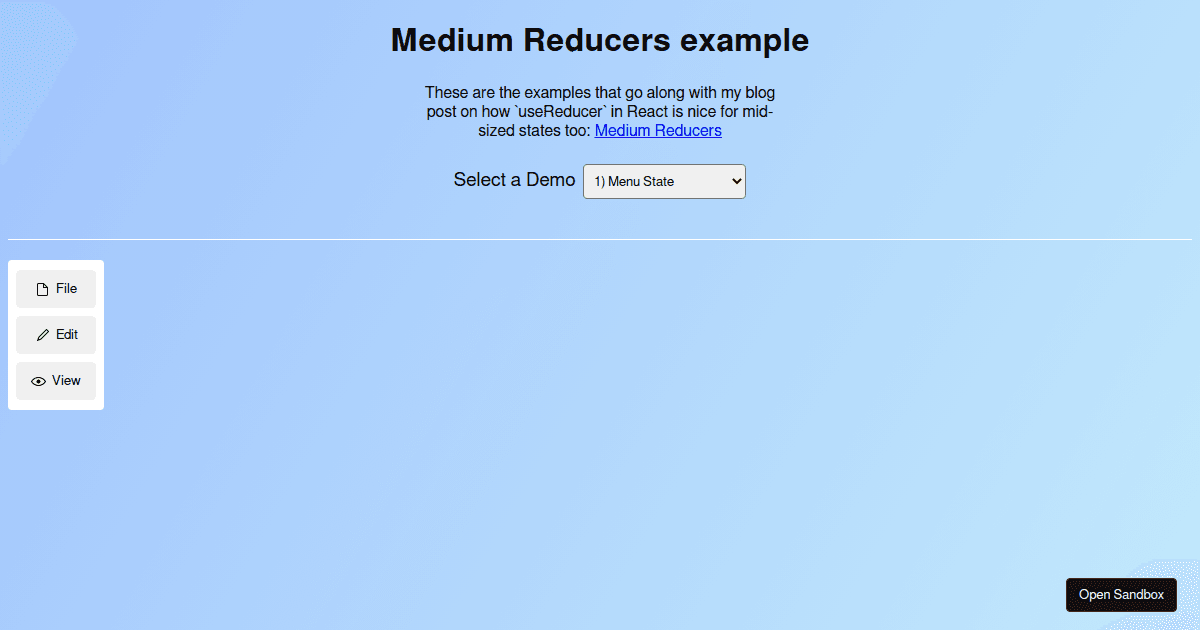 medium-reducers - Codesandbox