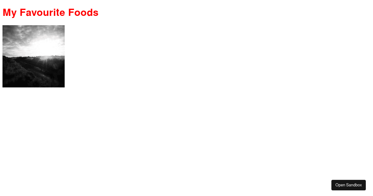 JSX Attributes and Styling (forked) - Codesandbox