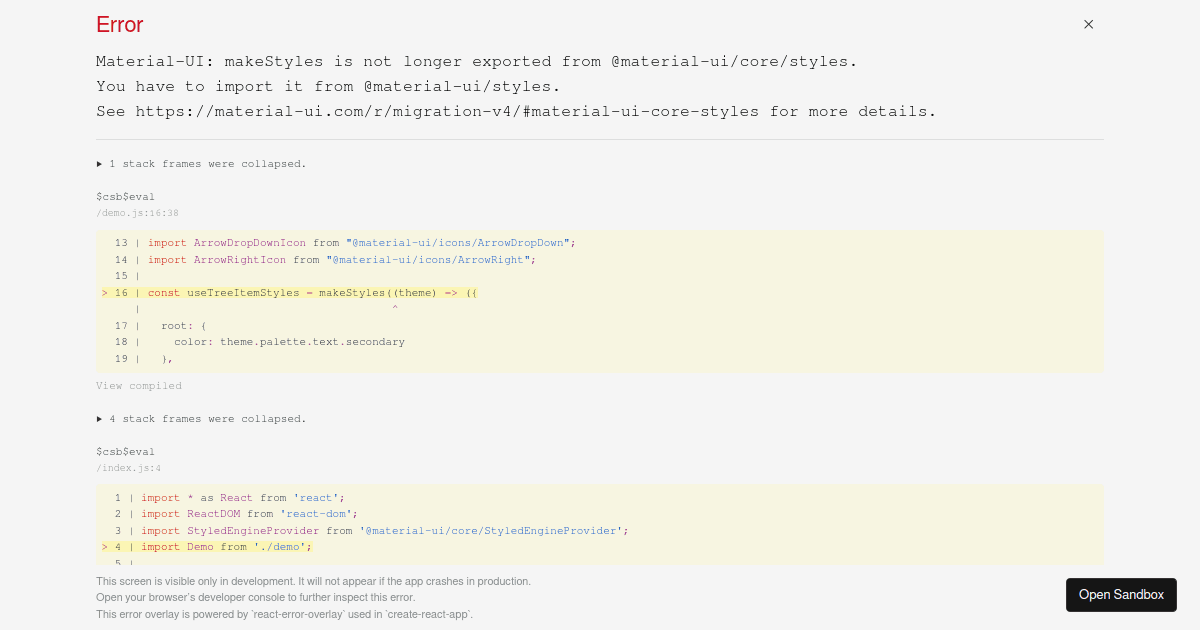 GmailTreeView Material Demo (forked) - Codesandbox