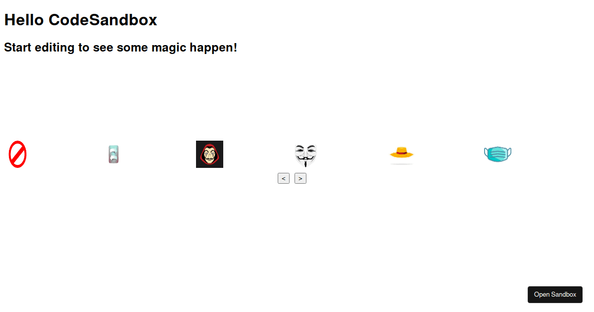 Face filter track - Codesandbox