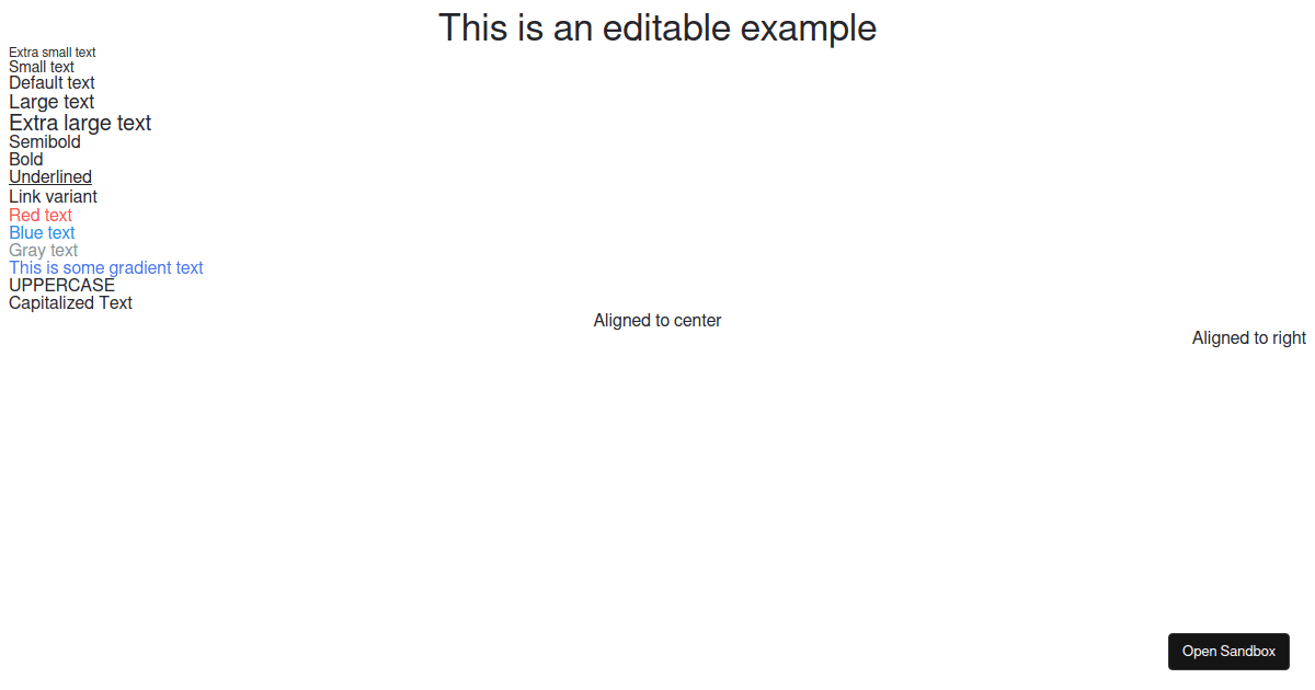 text - Codesandbox