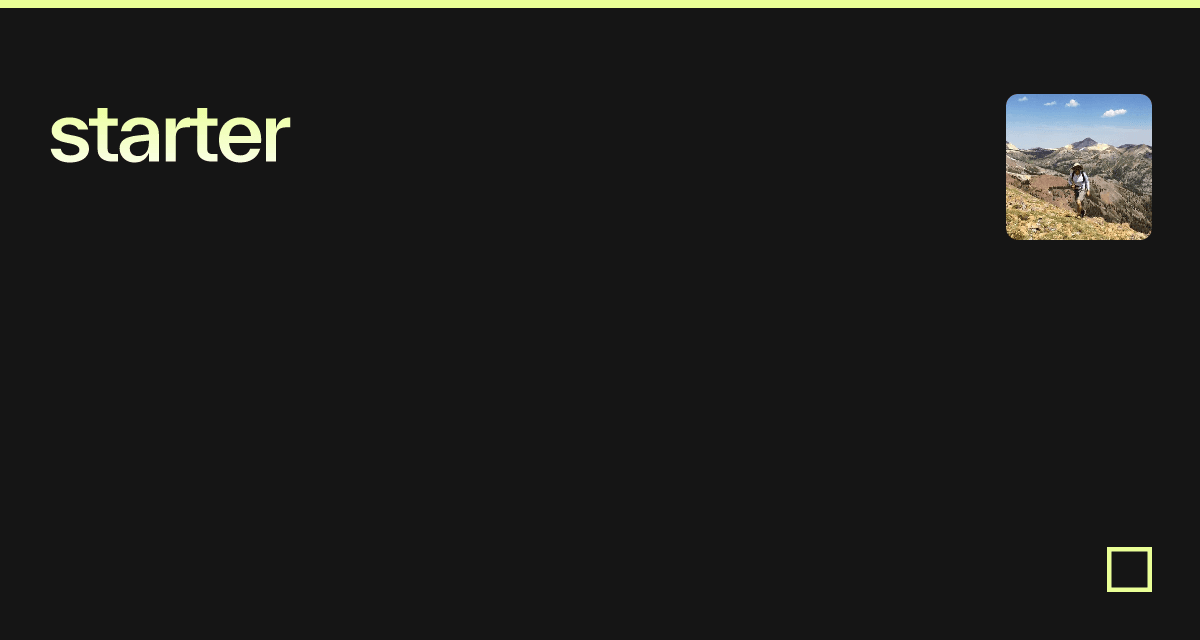 starter - Codesandbox