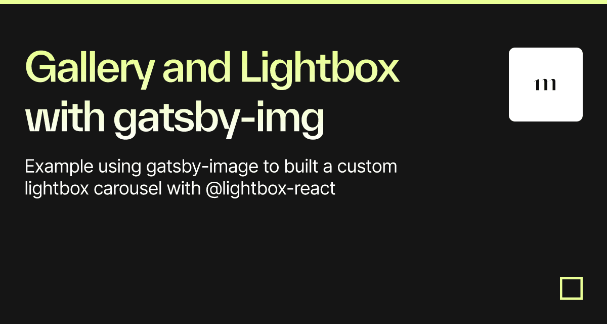 Gallery and Lightbox with gatsbyimg Codesandbox