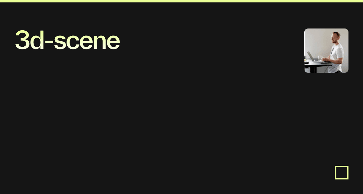 Scene Code 3d-scene - Codesandbox
