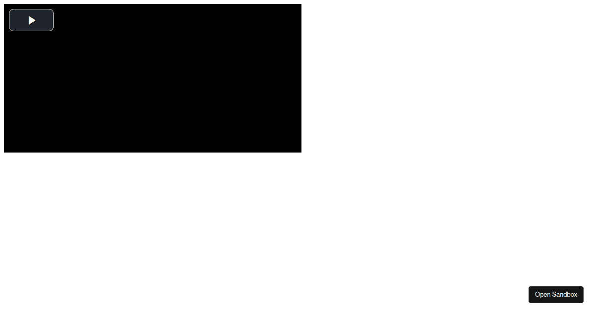 VideoJS (forked) - Codesandbox
