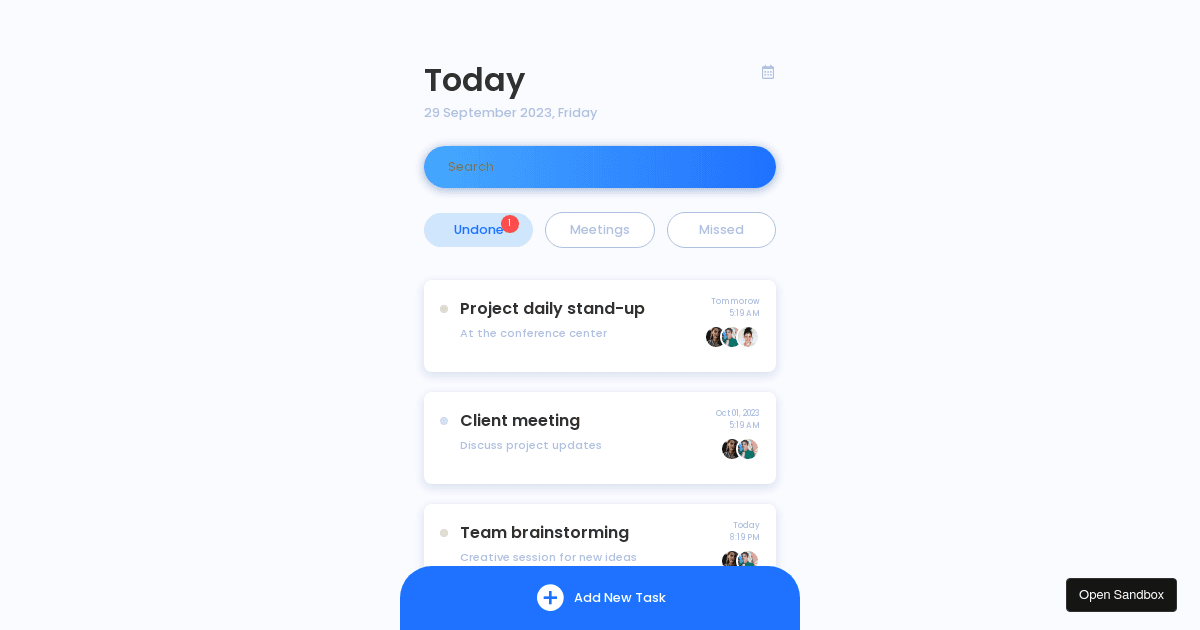 ToDo App v2 - Codesandbox