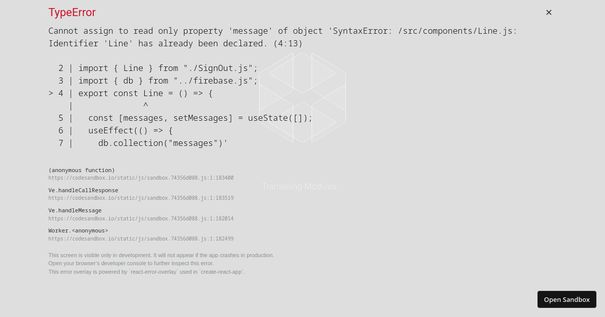 react - Codesandbox