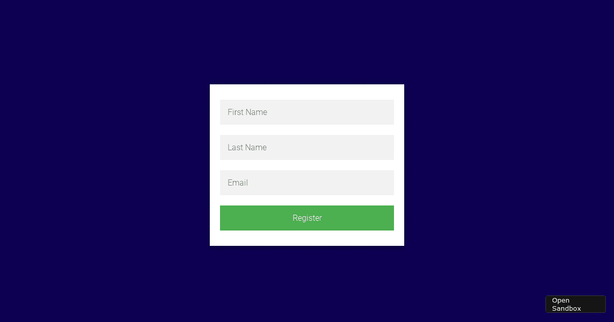 react - Codesandbox