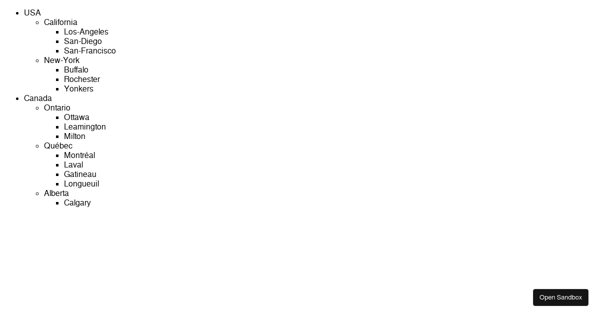 React example - Codesandbox