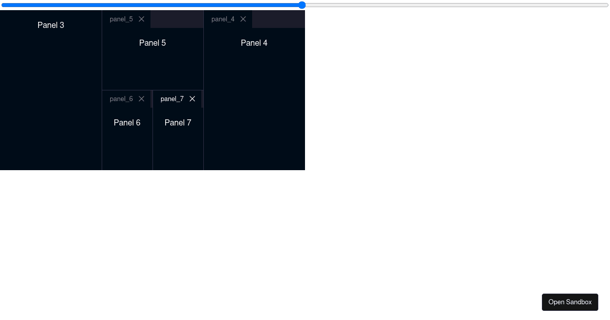 resizecontainer-dockview - Codesandbox