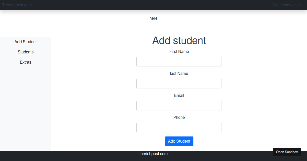 student-database - Codesandbox