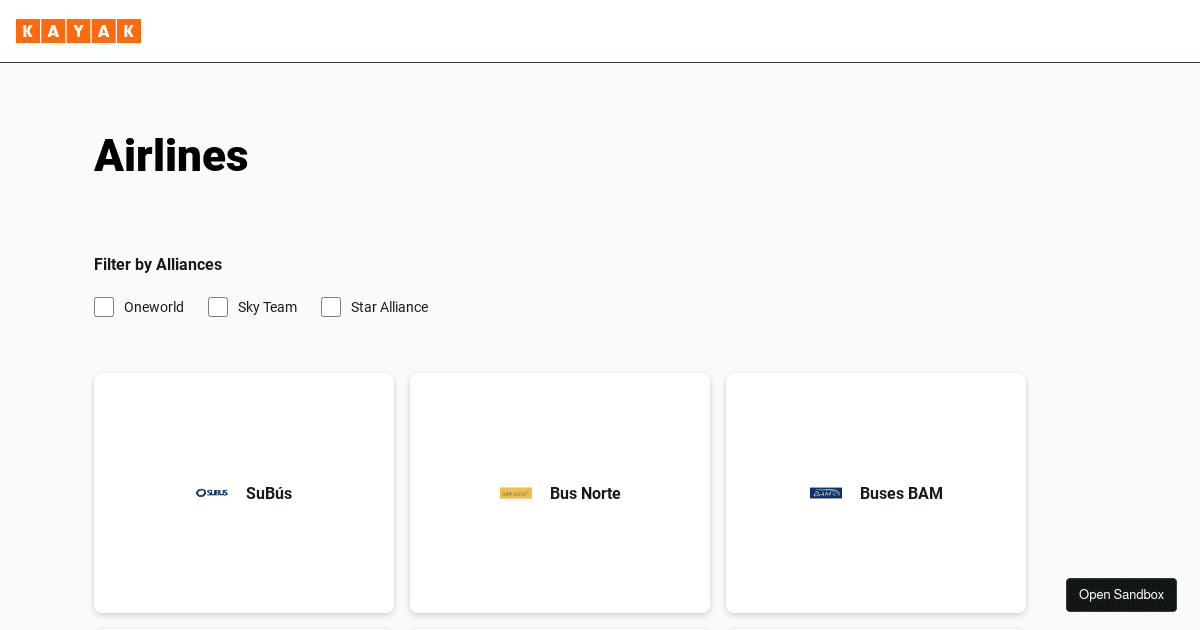 SenadZenkovic-Kayak-UI - Codesandbox
