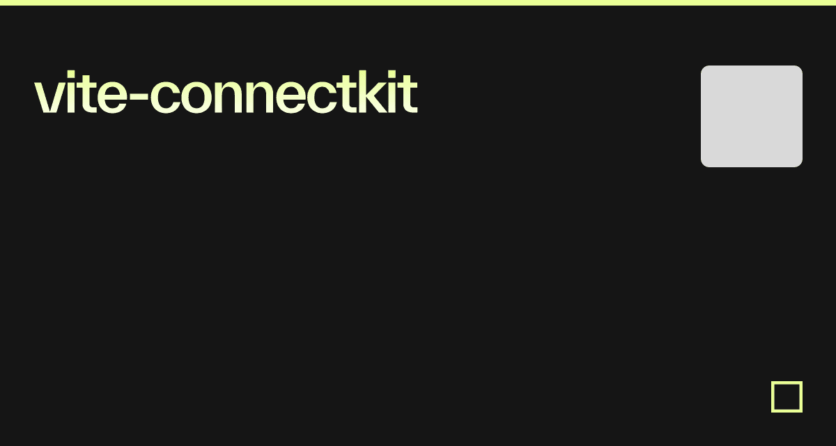 vite-connectkit - Codesandbox