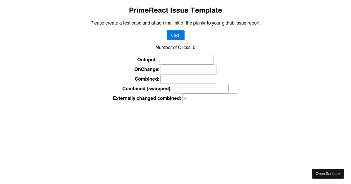 PrimeReact-test - Codesandbox