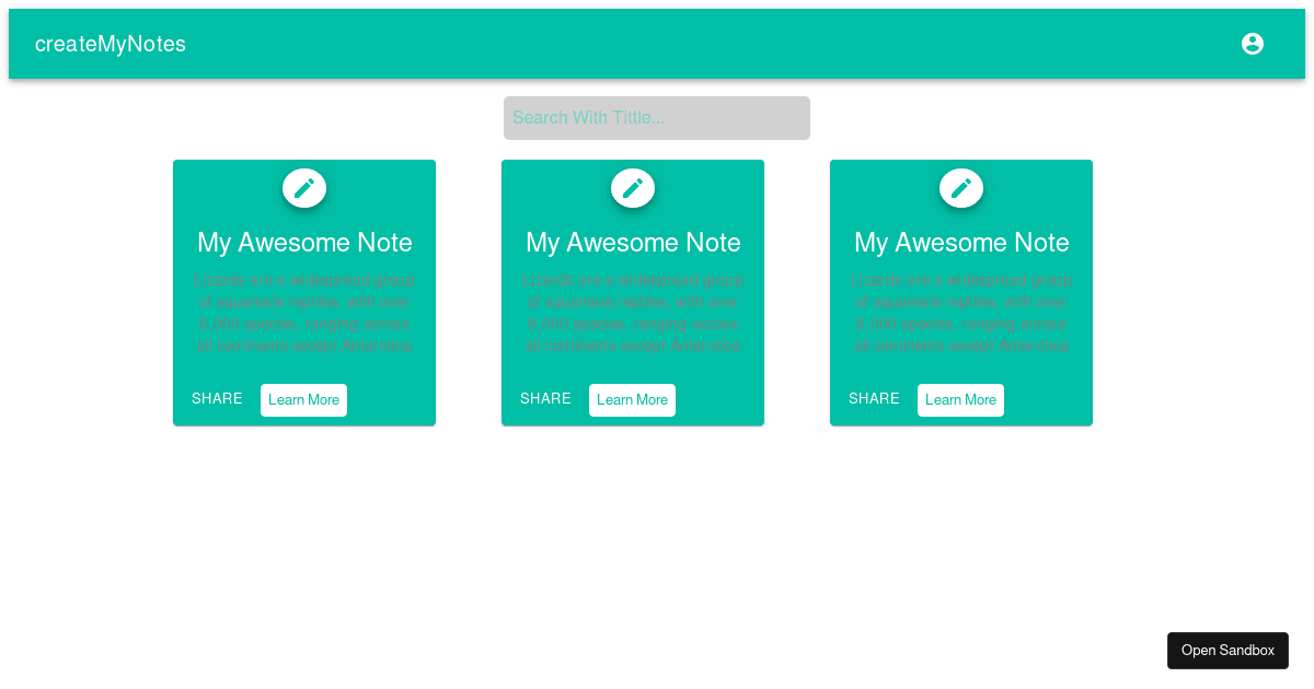 create-my-notes (forked) - Codesandbox